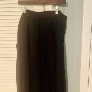 H&M Black Flowy Wide Leg Pants XL